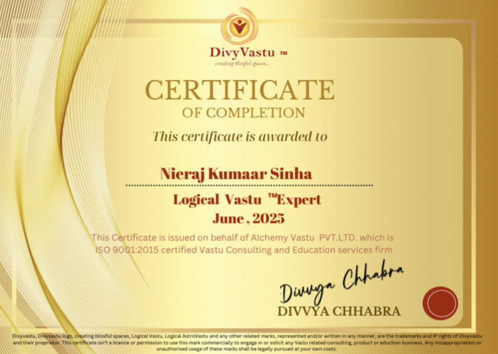 Logical Vastu Expert Certificate